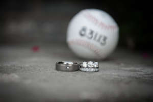 wedding bands with baseball